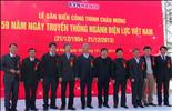 Gắn biển công trình chào mừng 59 năm ngày Truyền thống ngành Điện Việt Nam